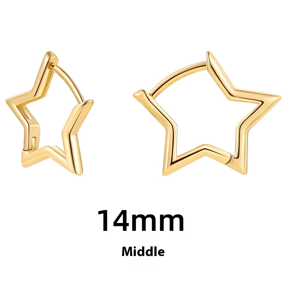 Women's Hollow Star & Heart Earrings