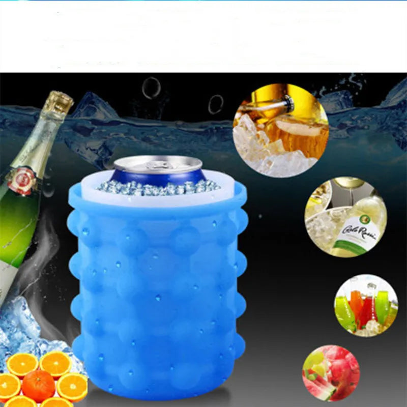 Round Barrel 3D Champagne Ice Bucket